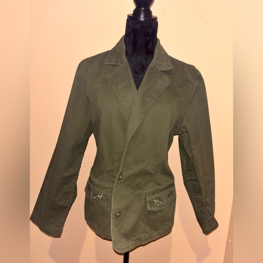 Chico's Olive Green Blazer